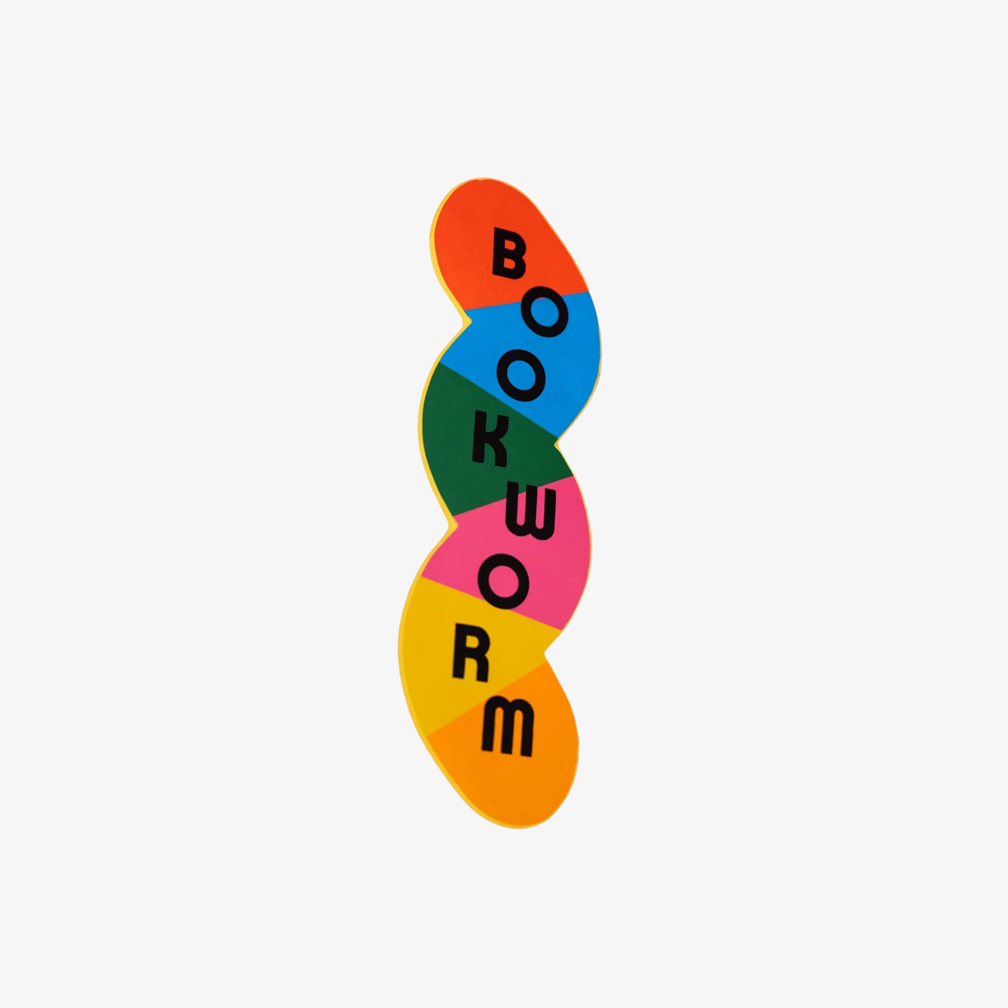 Colorful Bookworm Bookmark