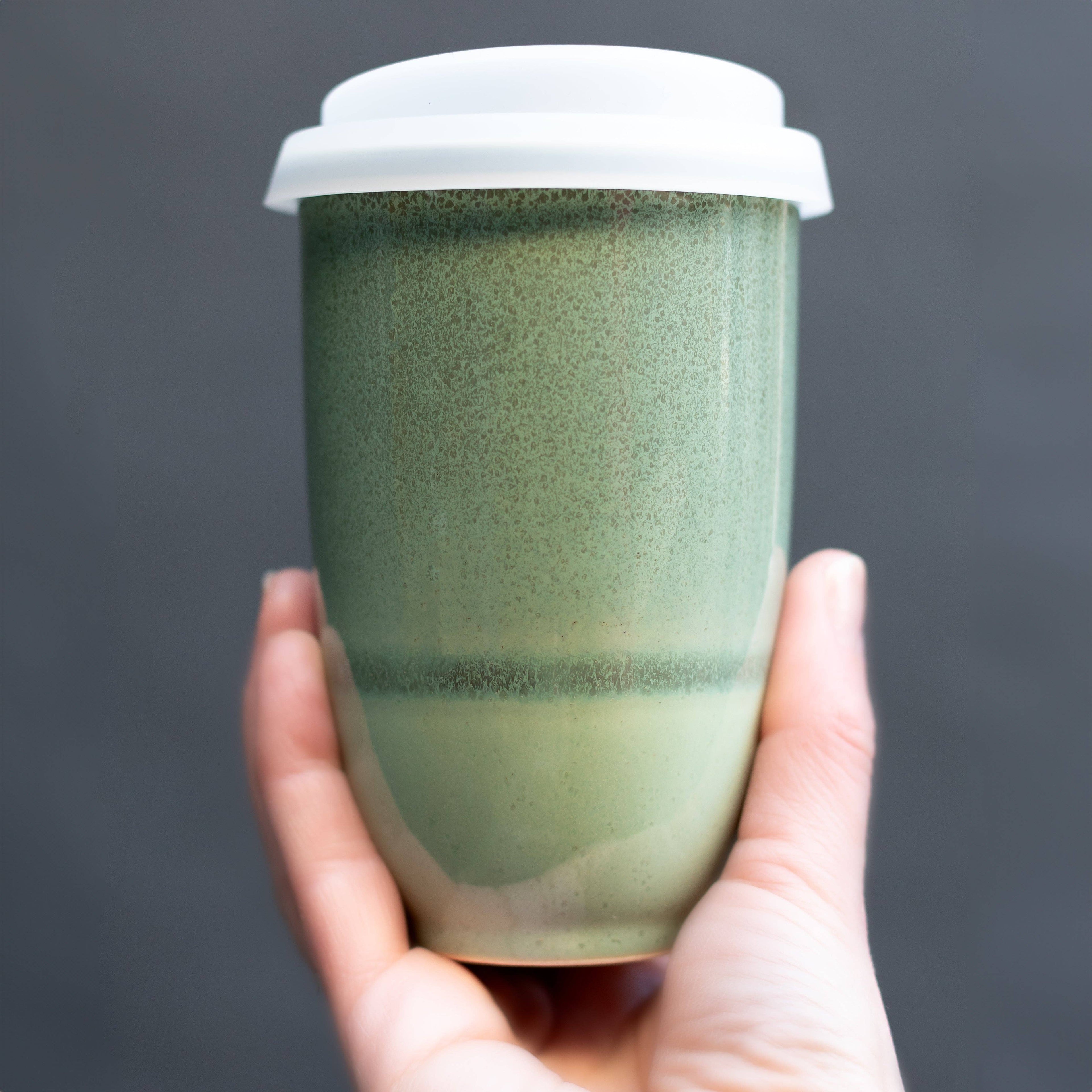 Forest Mist Ceramic Travel Mug
