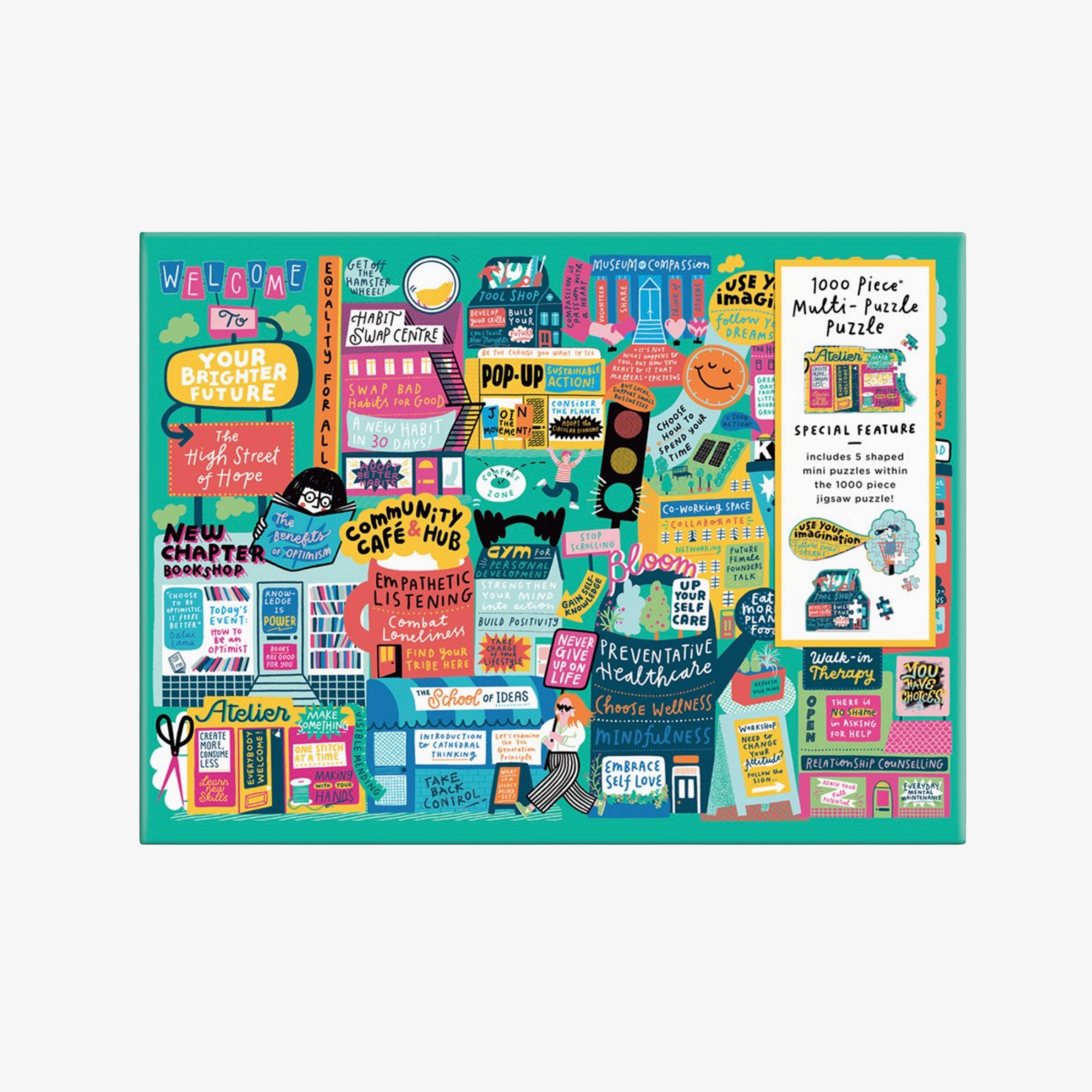 The High Street of Hope 1000 Piece Multi-Puzzle Puzzle