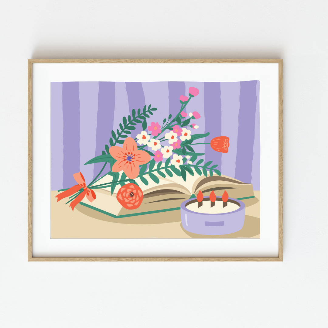Pages & Petals Paint-by-Number Kit