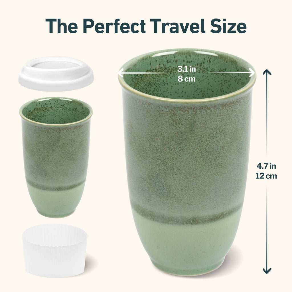 Forest Mist Ceramic Travel Mug