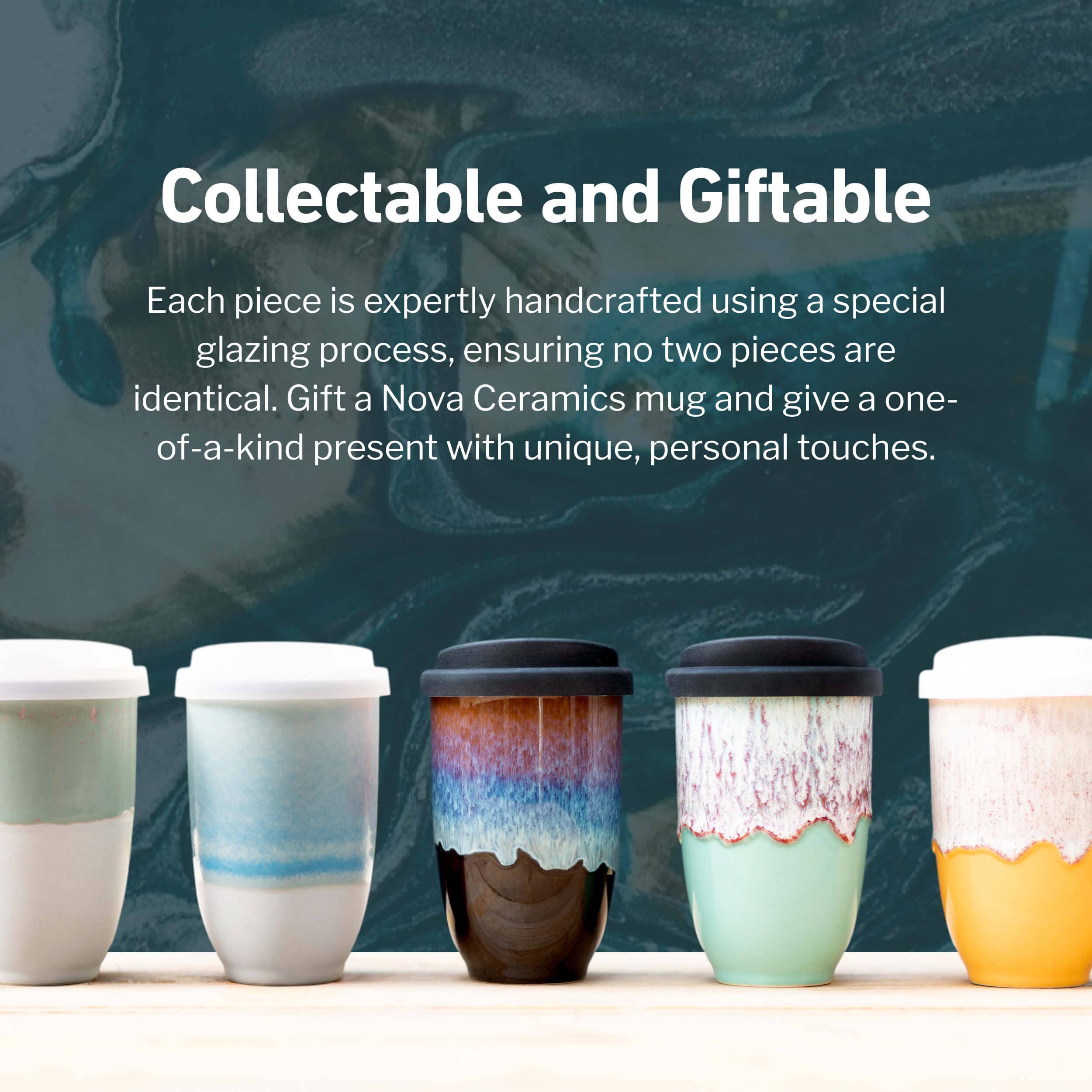 Forest Mist Ceramic Travel Mug