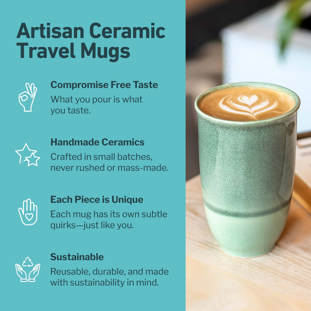 Forest Mist Ceramic Travel Mug