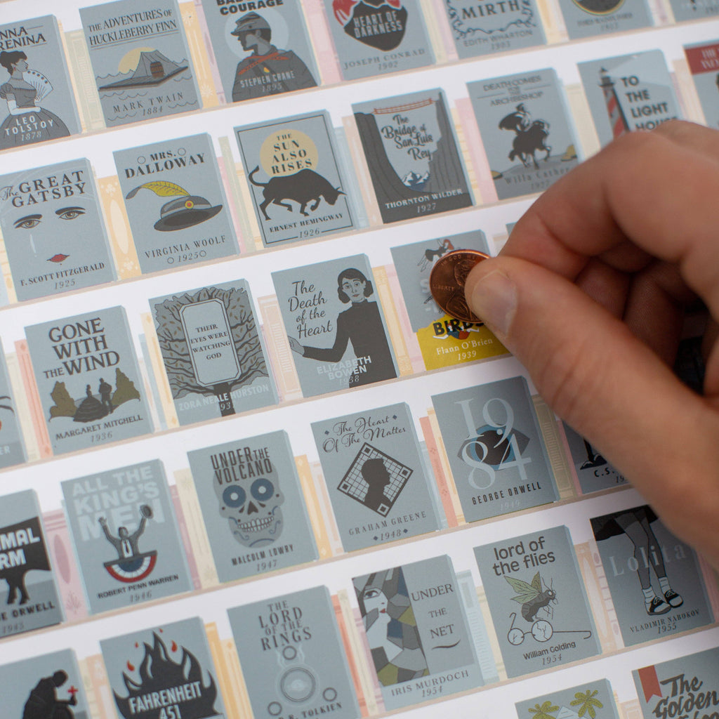 100 Essential Novels Scratch-Off Reading Challenge